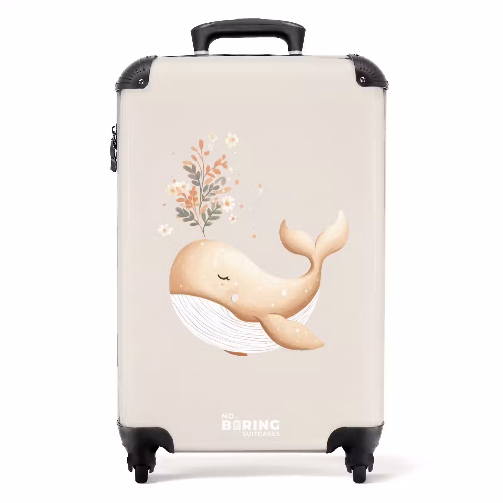 Koffer - Walvis in pastel beige kleuren — 1