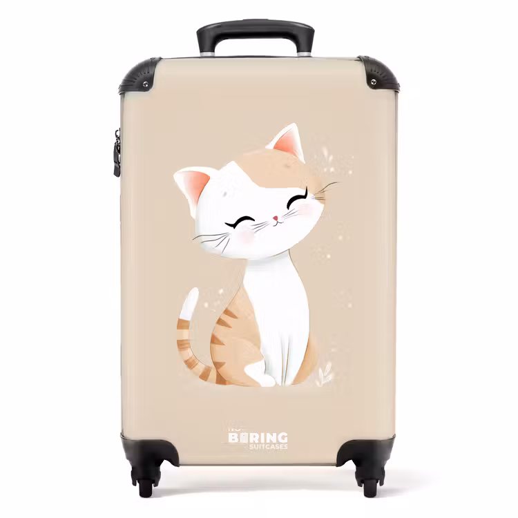 Koffer - Kitten in de kleuren beige en wit — 1