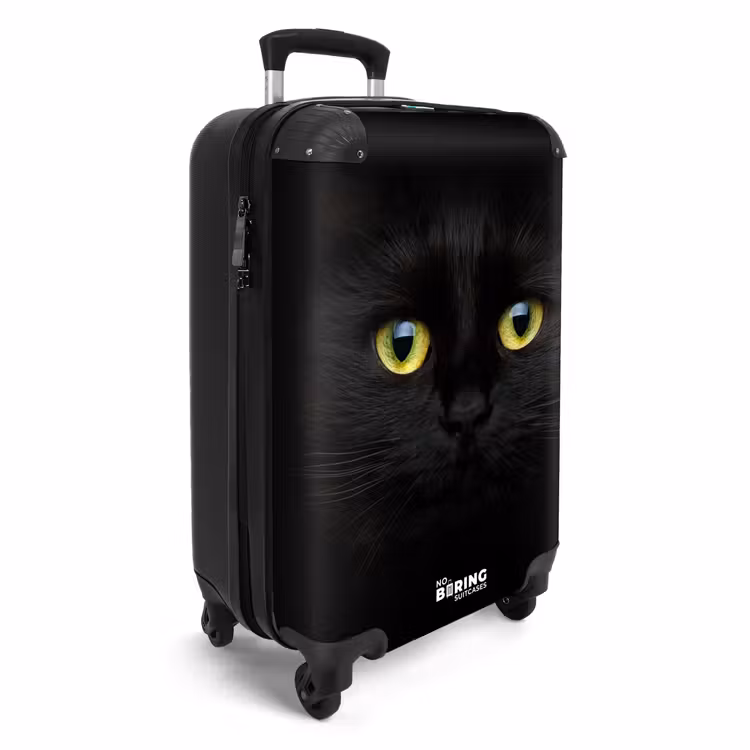 Koffer - Zwarte kat met felle ogen — 4