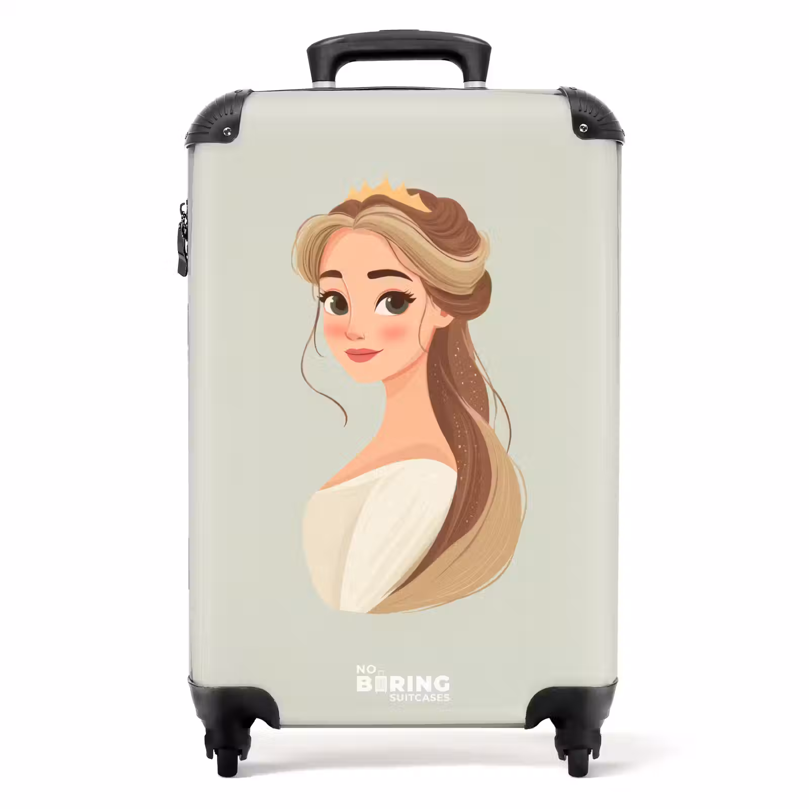Koffer - Prinses met een tiara - Groen — 1