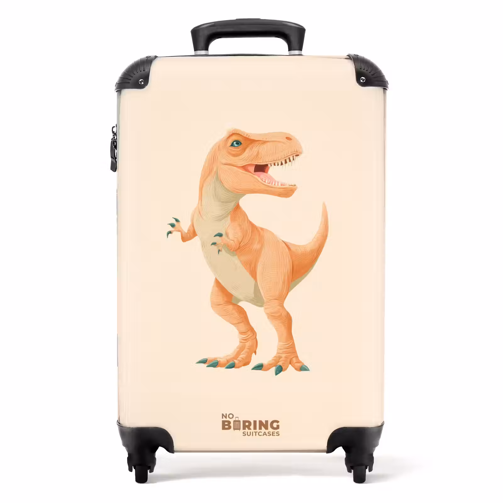 Koffer - T-rex dino in oranje kleuren — 1
