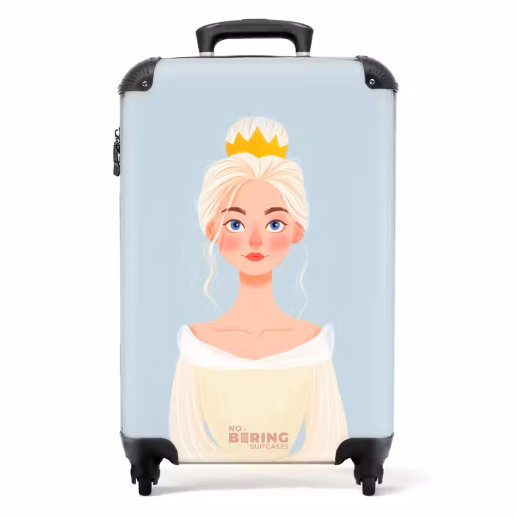 Koffer - Prinses met een gouden kroon - Blauw — 1