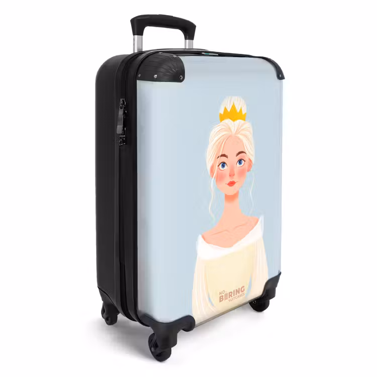 Koffer - Prinses met een gouden kroon - Blauw — 4