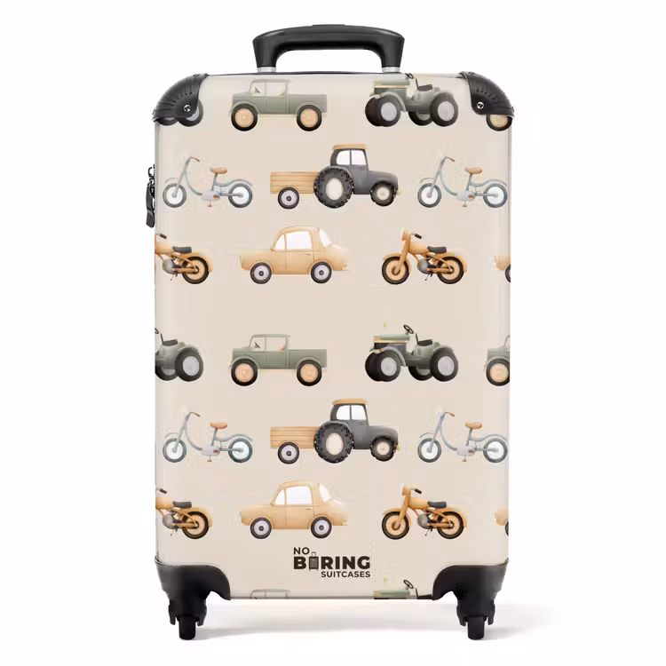 Koffer - Retro voertuigen patroon — 1