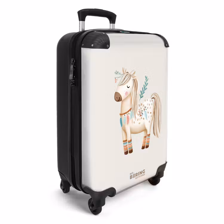 Koffer - Bohemian paard in beige tinten — 4