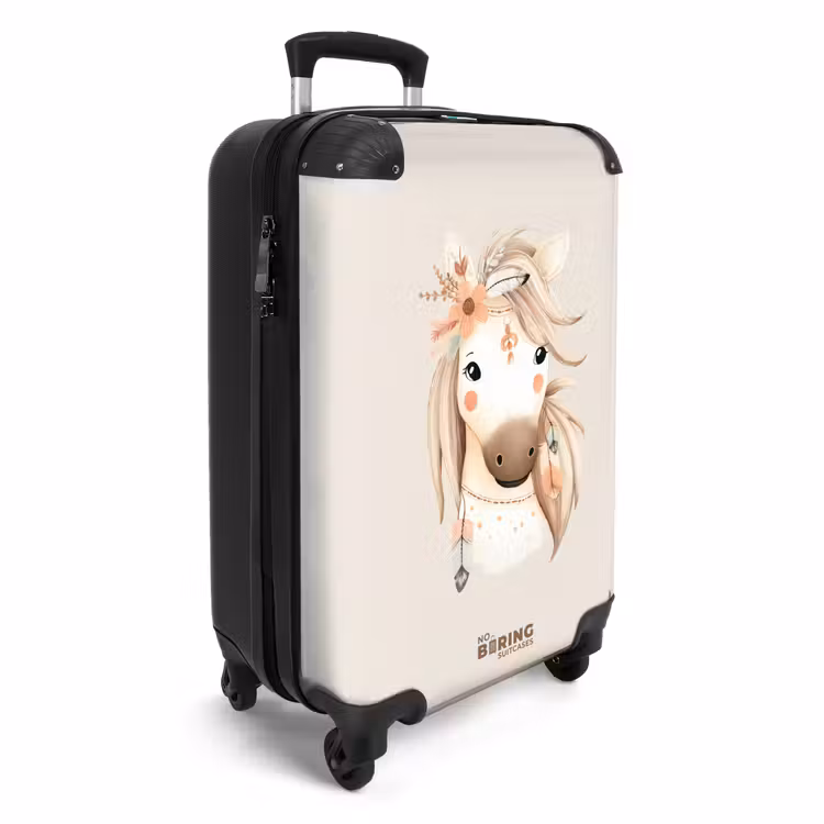 Koffer - Bohemian paard in pastel kleuren — 4