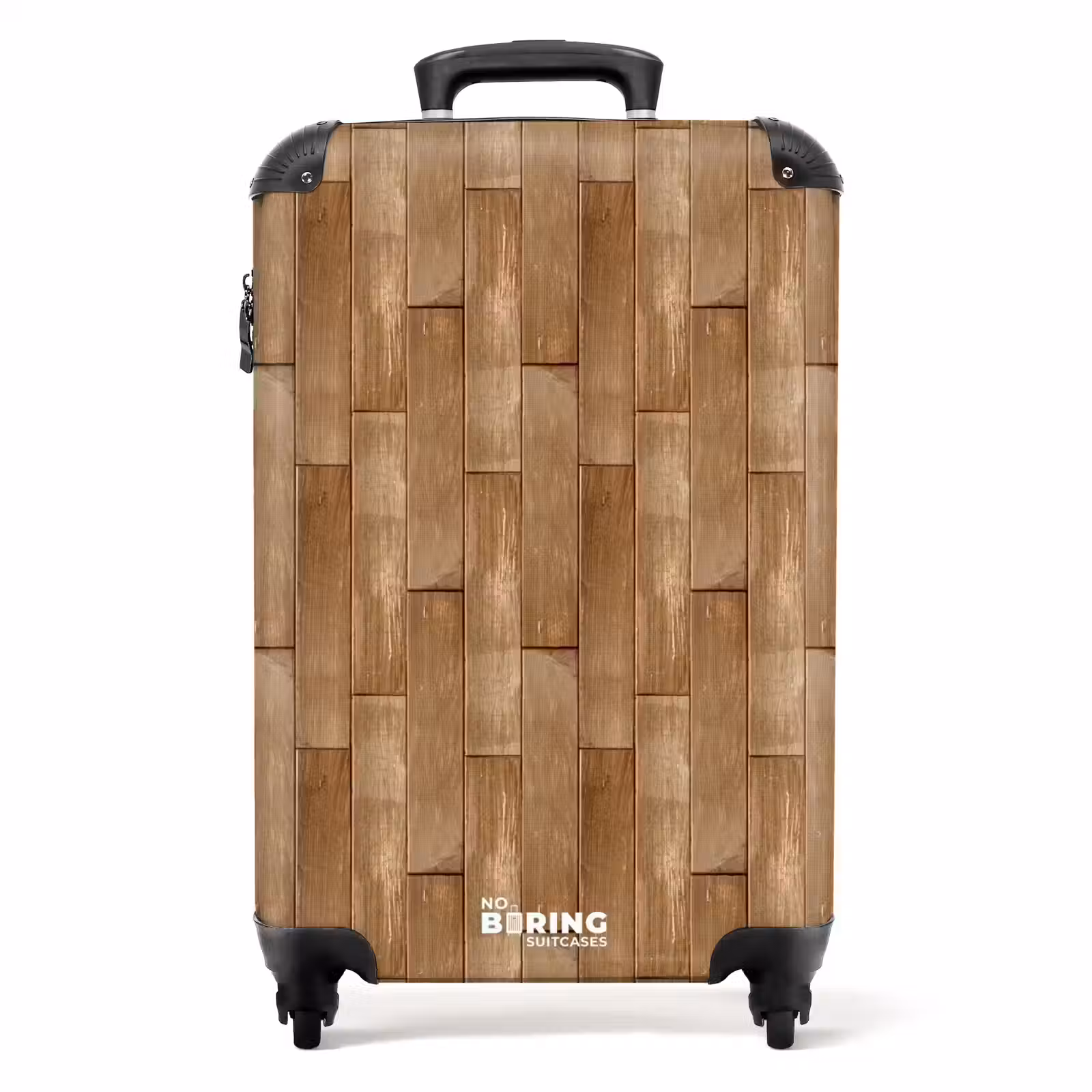 Koffer - Lichtbruine houten planktextuur — 1