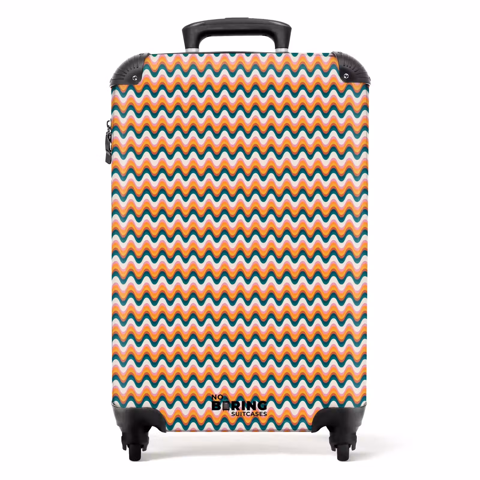 Koffer - Retro disco wave patroon kleurrijk — 1