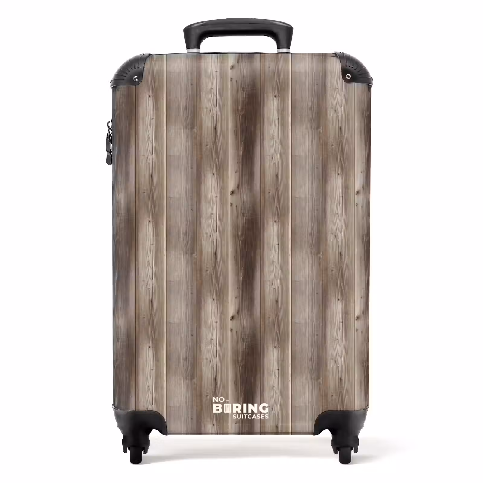 Koffer - Vergrijsd verticaal hout motief — 1
