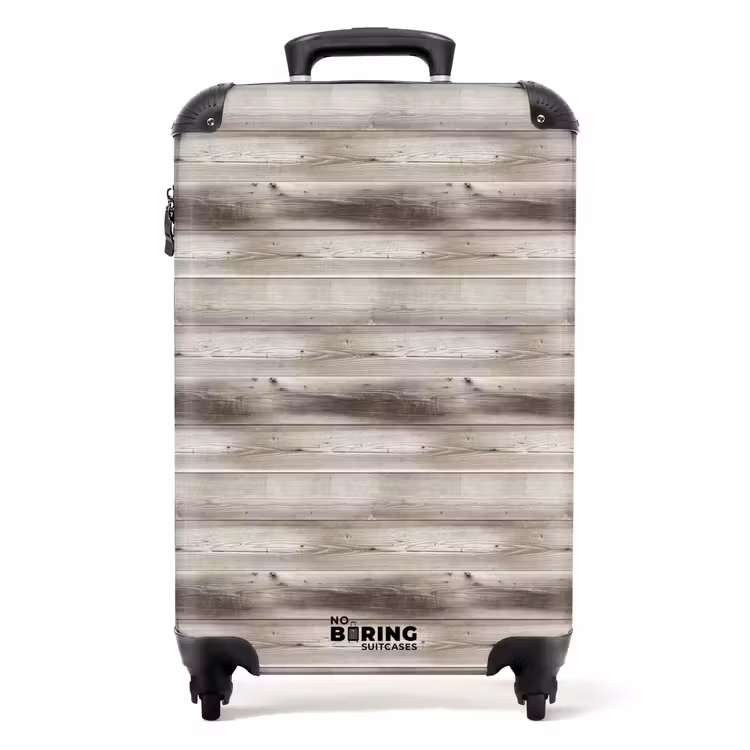 Koffer - Licht verweerd hout met donkere accenten — 1