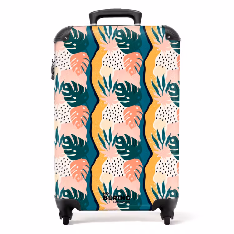 Koffer - Monstera bladeren in diverse kleuren — 1