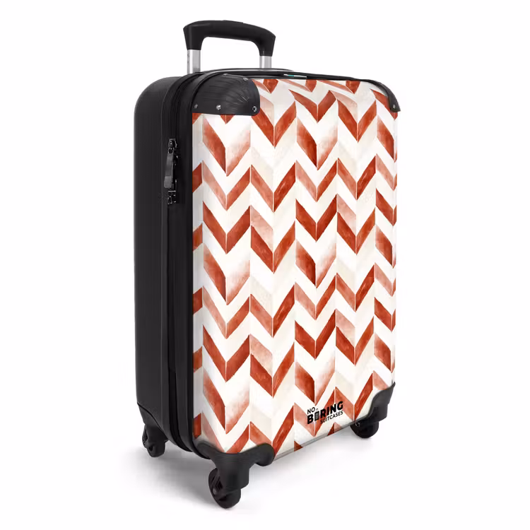 Koffer - Pijlen patroon rood — 4