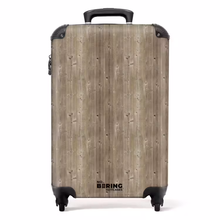Koffer - Vergrijsd vurenhout met ruwe textuur — 1