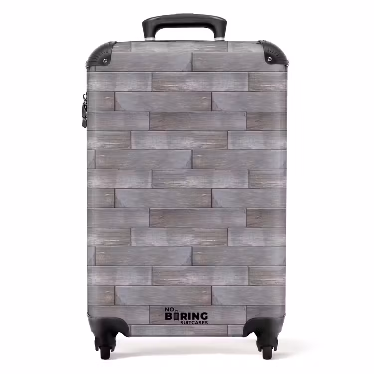 Koffer - Verweerd blauwgrijs hout — 1