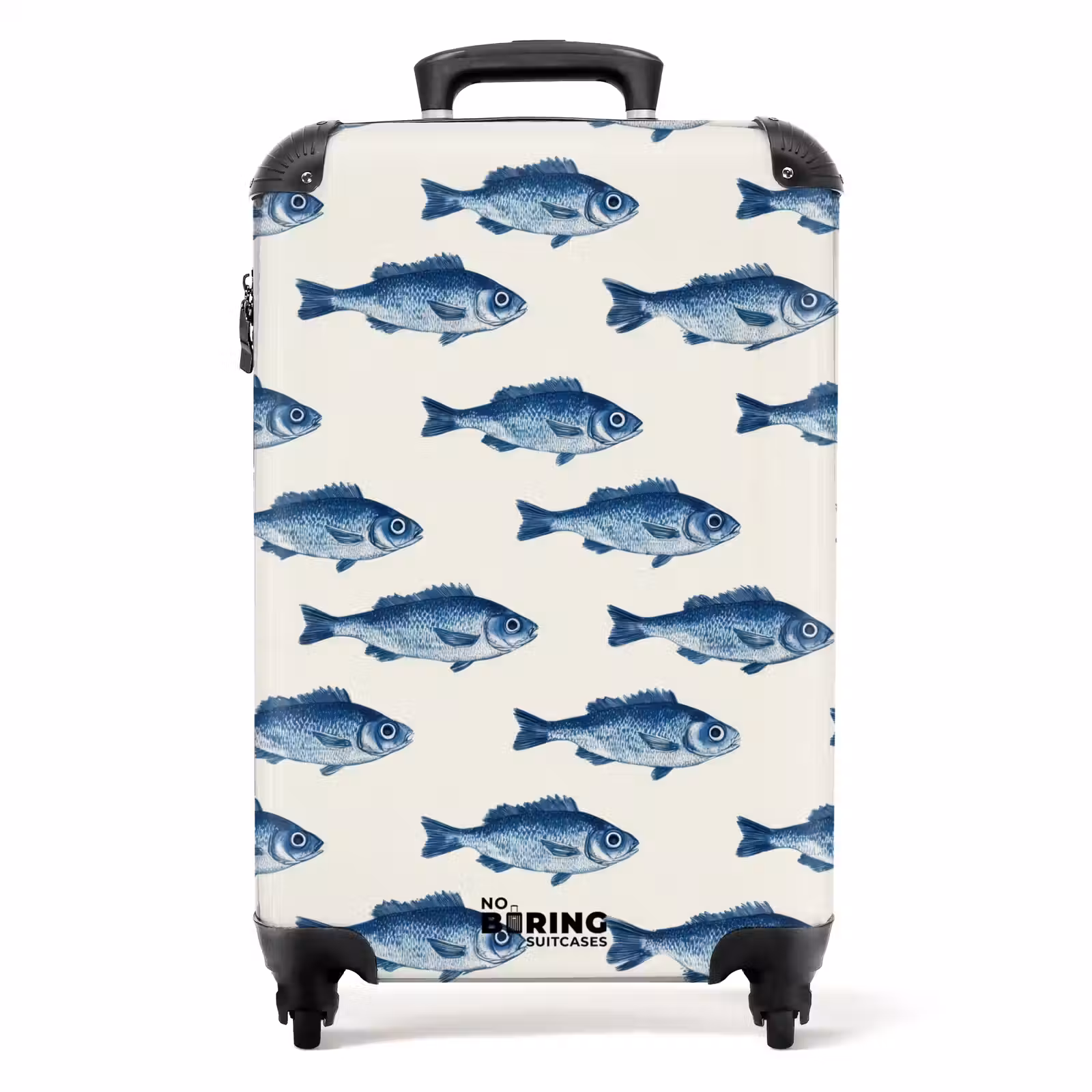 Koffer - Vis - Patroon - Blauw — 1