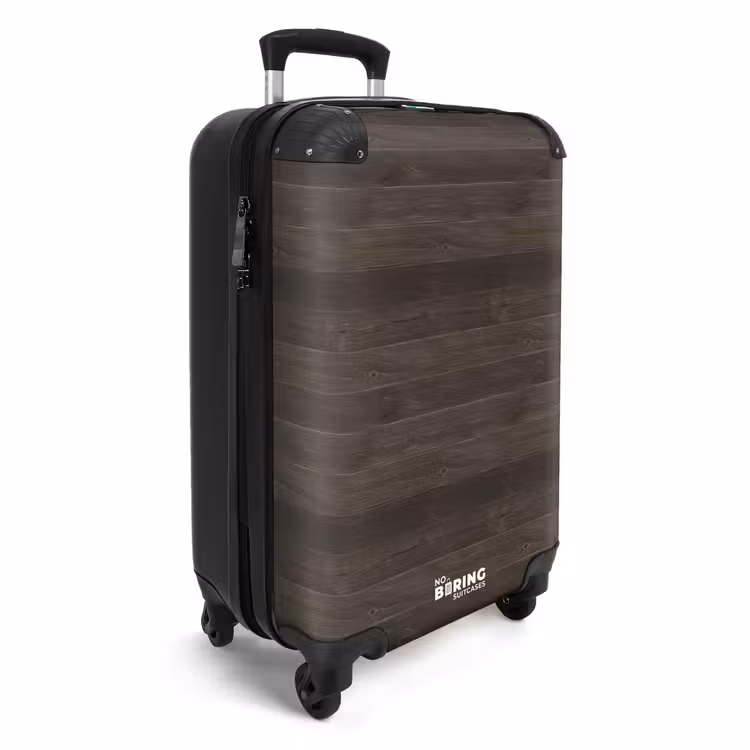 Koffer - Donker verweerd hout met horizontale planken — 4