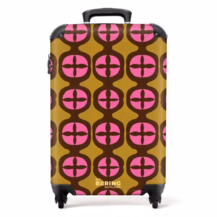 Koffer - Modern - Patroon - Roze — 1