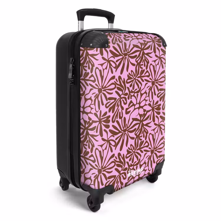 Koffer - Organisch - Patroon - Roze — 4