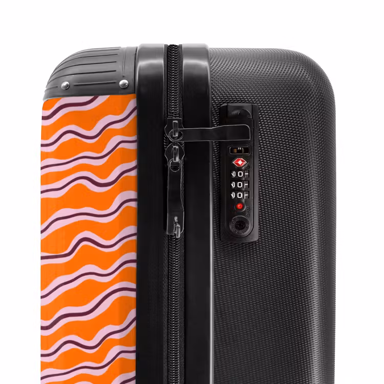 Koffer - Retro - Golvend - Oranje — 5