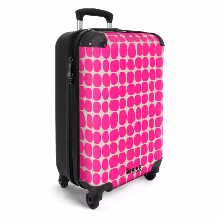 Koffer - Stippen - Patroon - Roze — 4