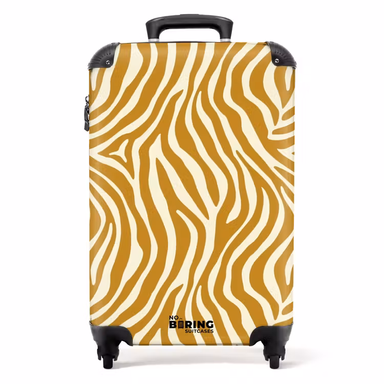 Koffer - Zebra - Klassiek - Oker - Geel — 1