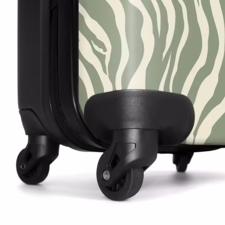 Koffer - Zebra - Motief - Groen — 6