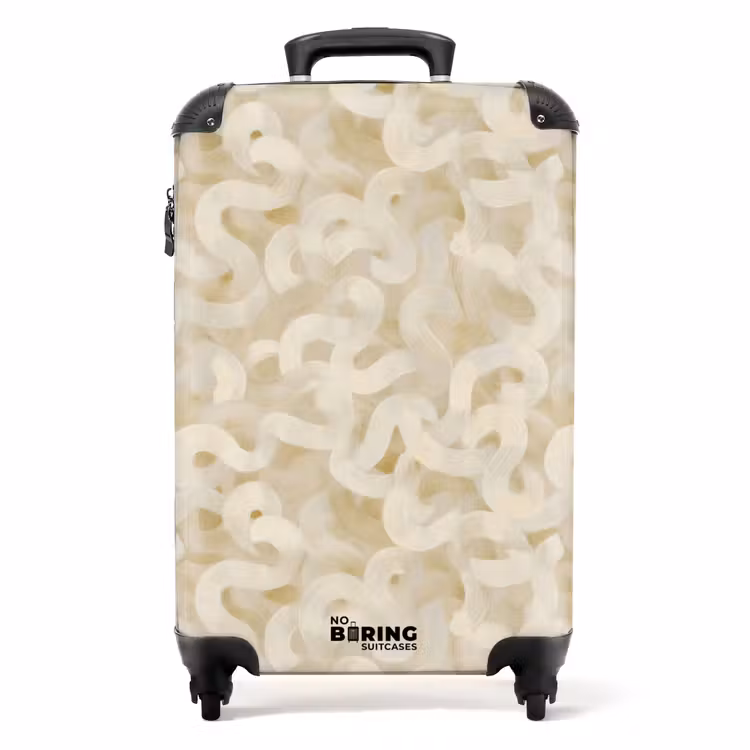Koffer - Abstract - Lijnen - Beige — 1