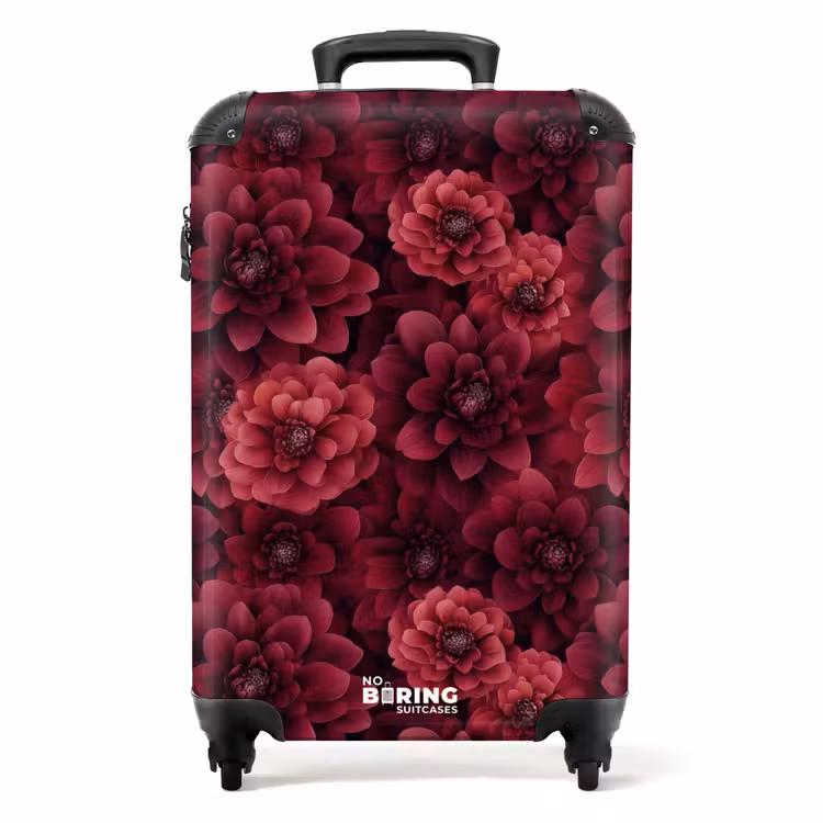 Koffer - Dahlias - Bloemen - Rood — 1