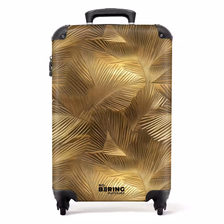 Koffer - Palm - Waaier - Goud — 1