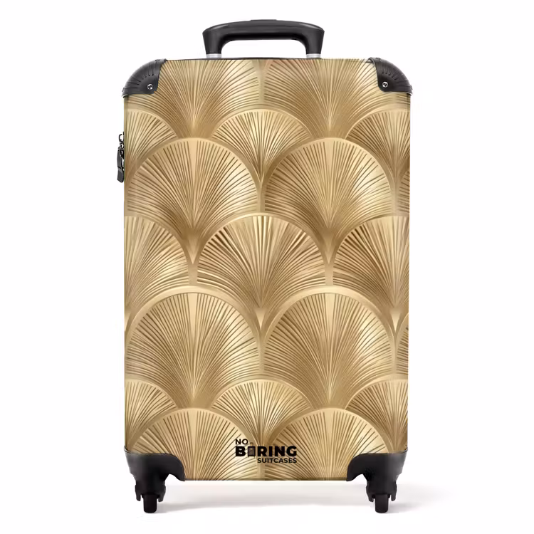 Koffer - Patroon - Waaier - Goud — 1