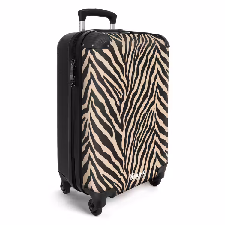 Koffer - Zebra - Klassiek - Zwart — 4