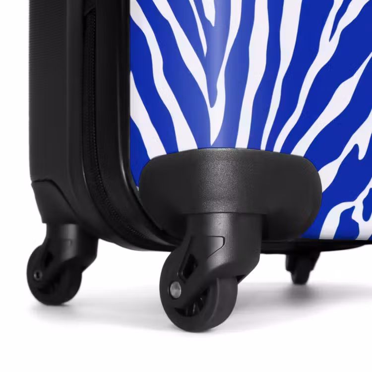 Koffer - Zebra - Patroon - Kobalt - Blauw — 6