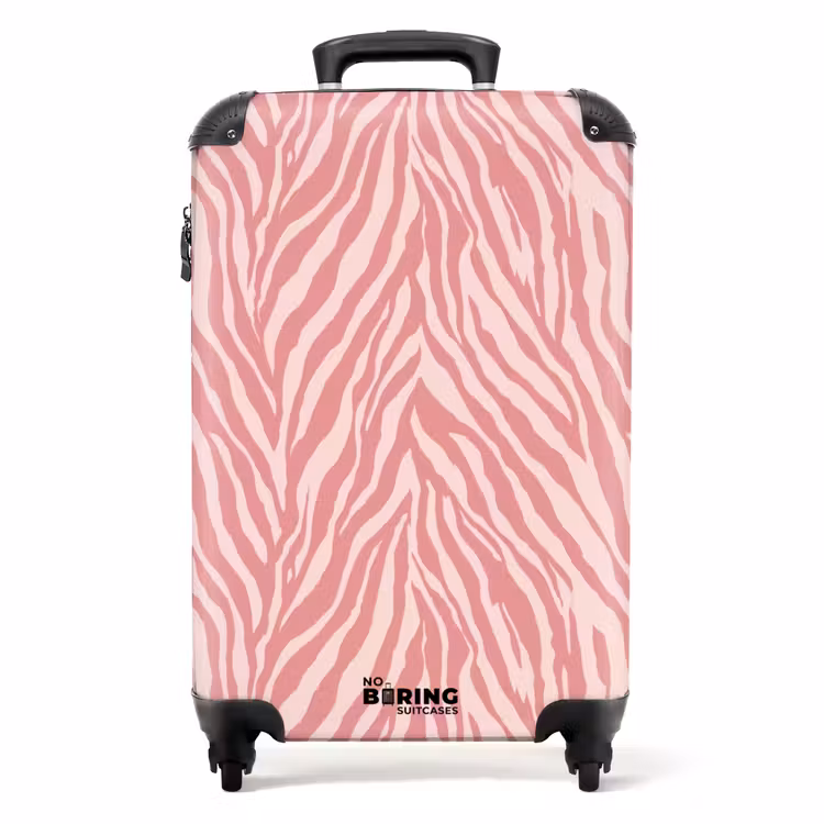 Koffer - Zebra - Print - Roze — 1
