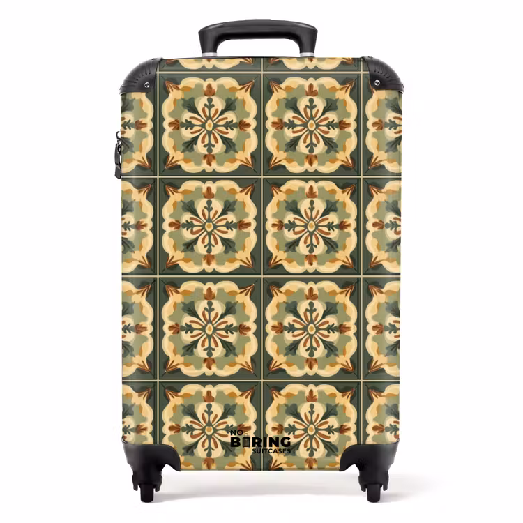 Koffer - Ornament - Patroon - Groen — 1