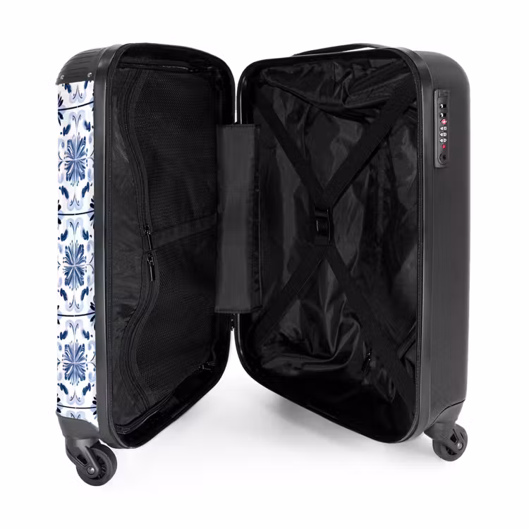 Koffer - Patroon - Tegel - Blauw — 3