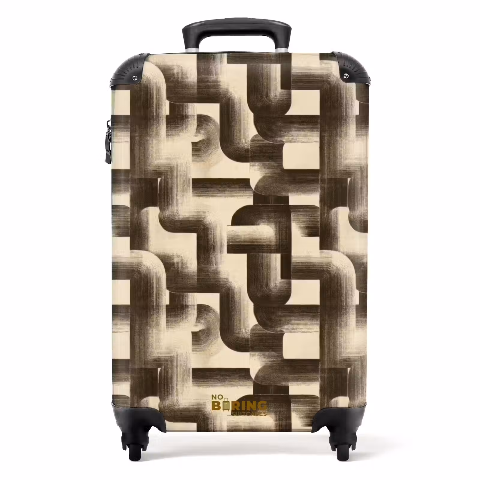 Koffer - Abstract - Retro - Zwart — 1