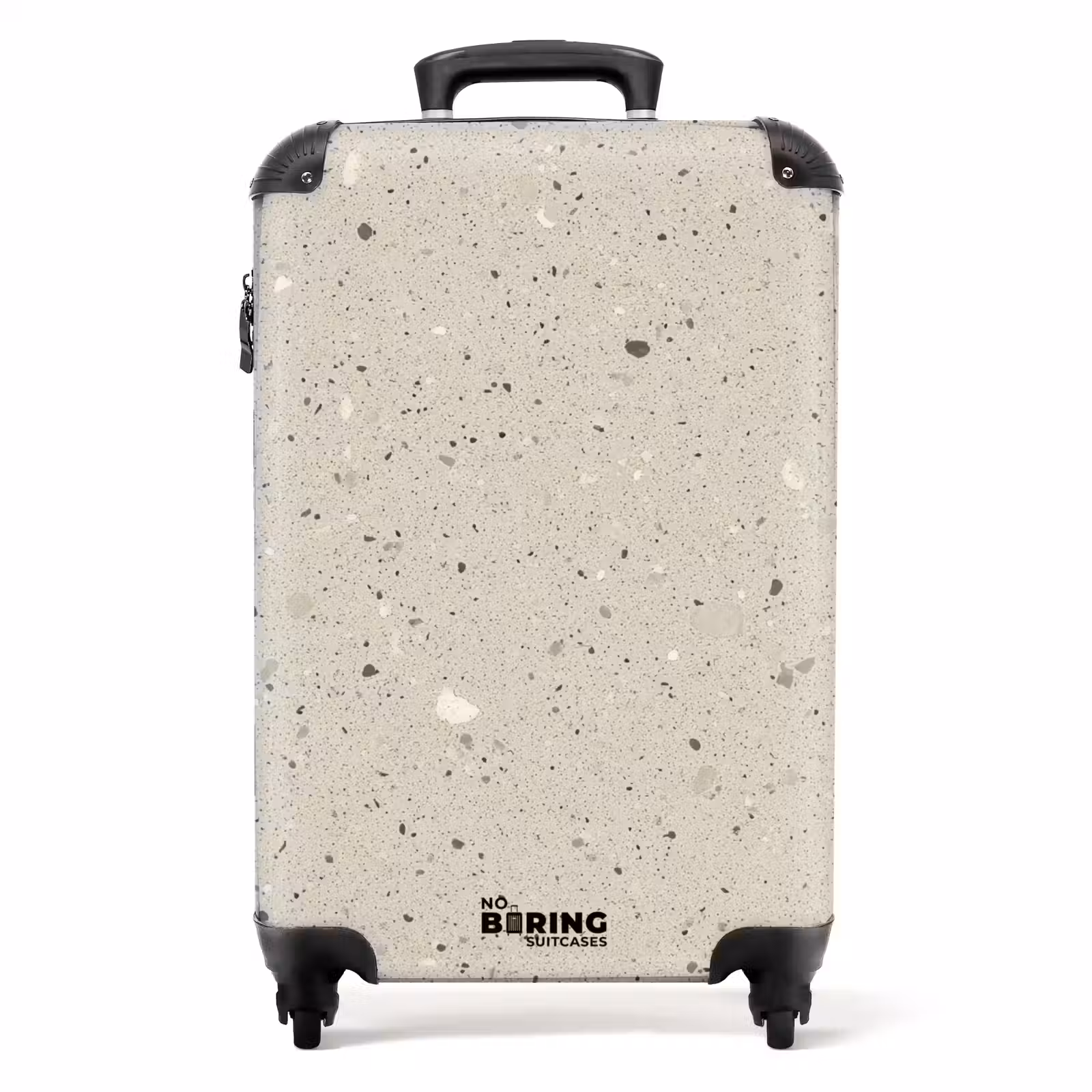 Koffer - Lichtbeige - Terrazzo - Grijs — 1