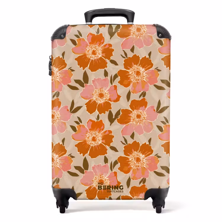 Koffer - Bloemen - Motief - Retro — 1