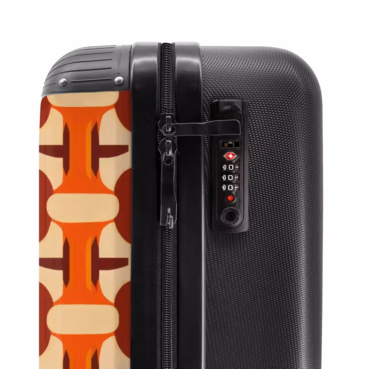 Koffer - Geometrisch - Retro - Oranje — 5