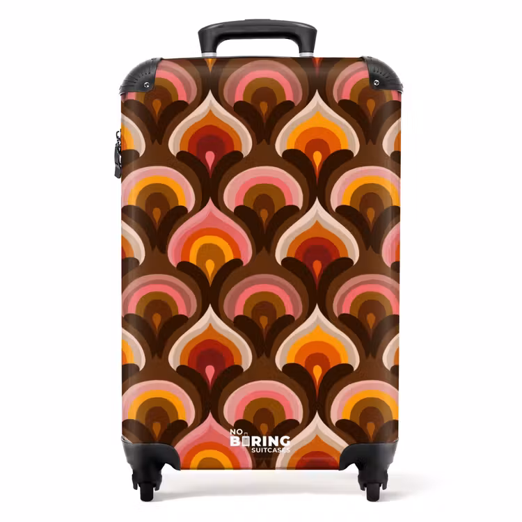 Koffer - Patroon - Retro - Kleurrijk — 1