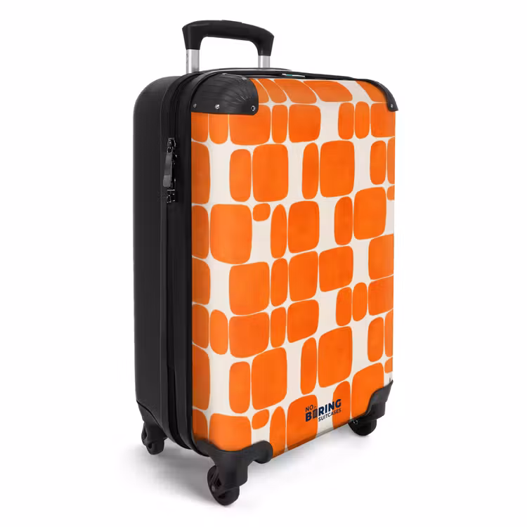 Koffer - Patroon - Retro - Oranje — 4