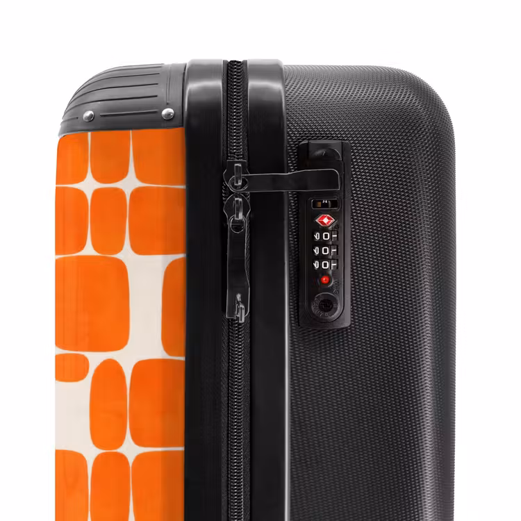 Koffer - Patroon - Retro - Oranje — 5