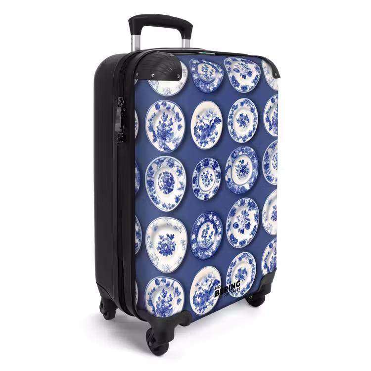 Koffer - Borden - Floraal - Blauw — 4