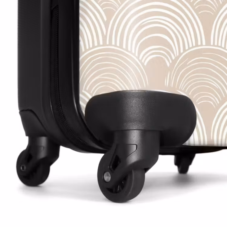 Koffer - Golven - Structuur - Beige — 6