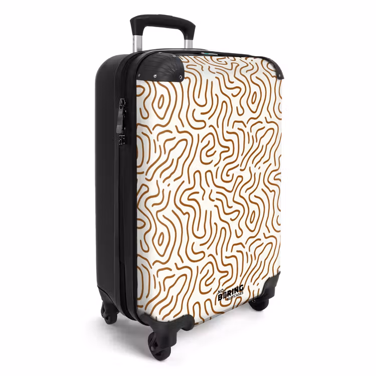Koffer - Minimalistisch - Patroon - Terracotta — 4