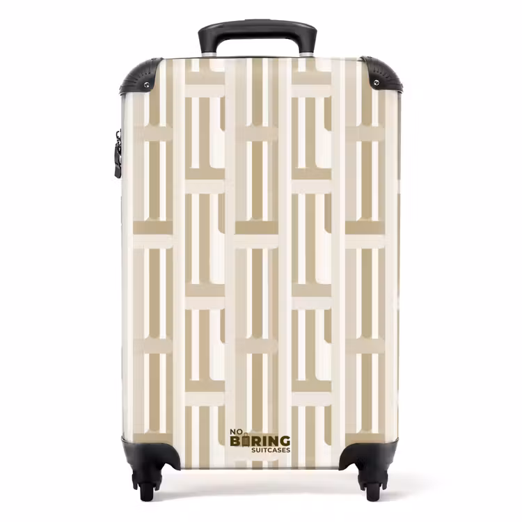 Koffer - Modern - Geometrisch - Beige — 1