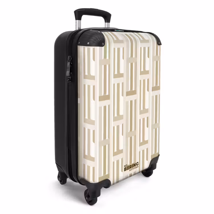 Koffer - Modern - Geometrisch - Beige — 4