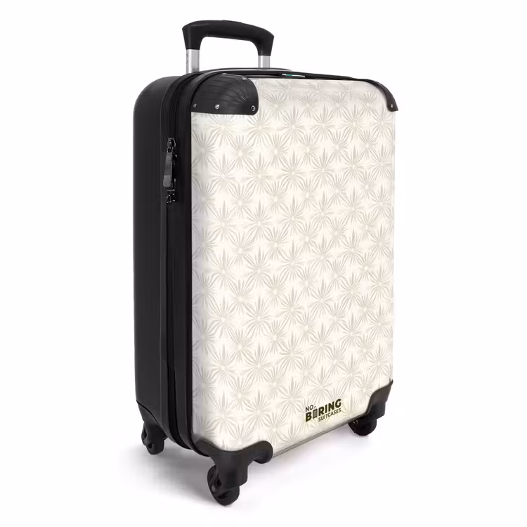 Koffer - Patroon - Bloemen - Beige — 4