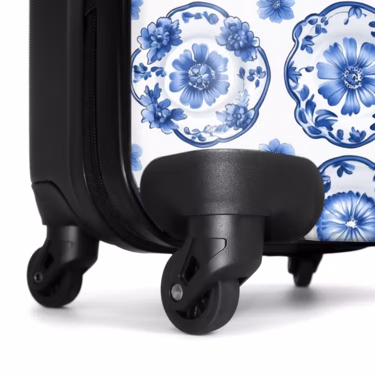 Koffer - Sierborden - Bloemen - Blauw — 6