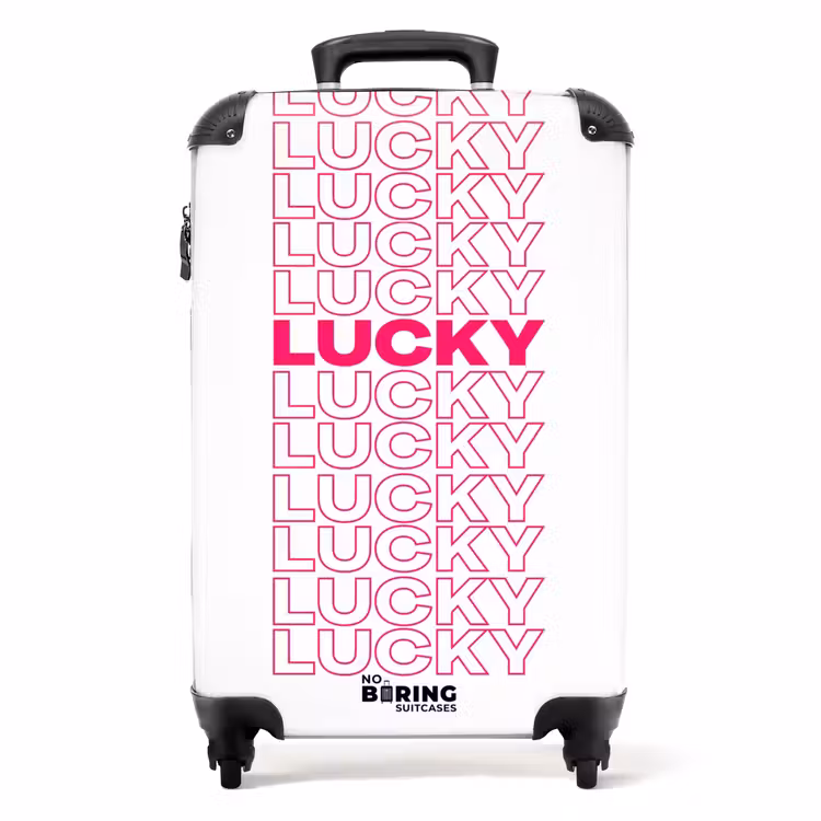 Koffer - Lucky - Roze - Patroon — 1